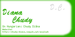 diana chudy business card